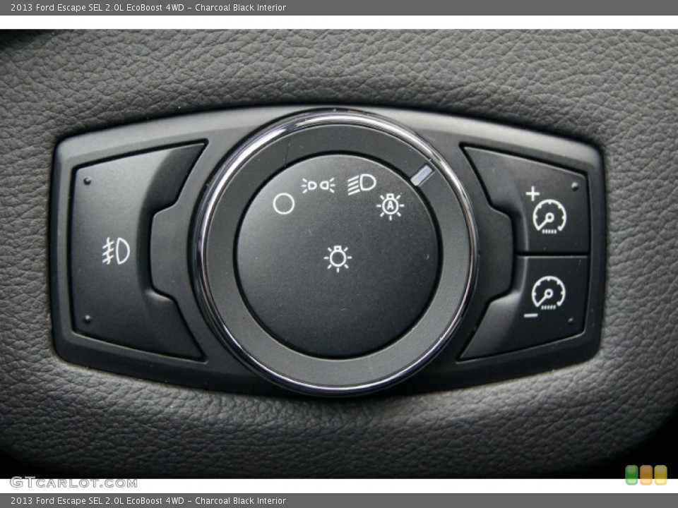 Charcoal Black Interior Controls for the 2013 Ford Escape SEL 2.0L EcoBoost 4WD #72392931