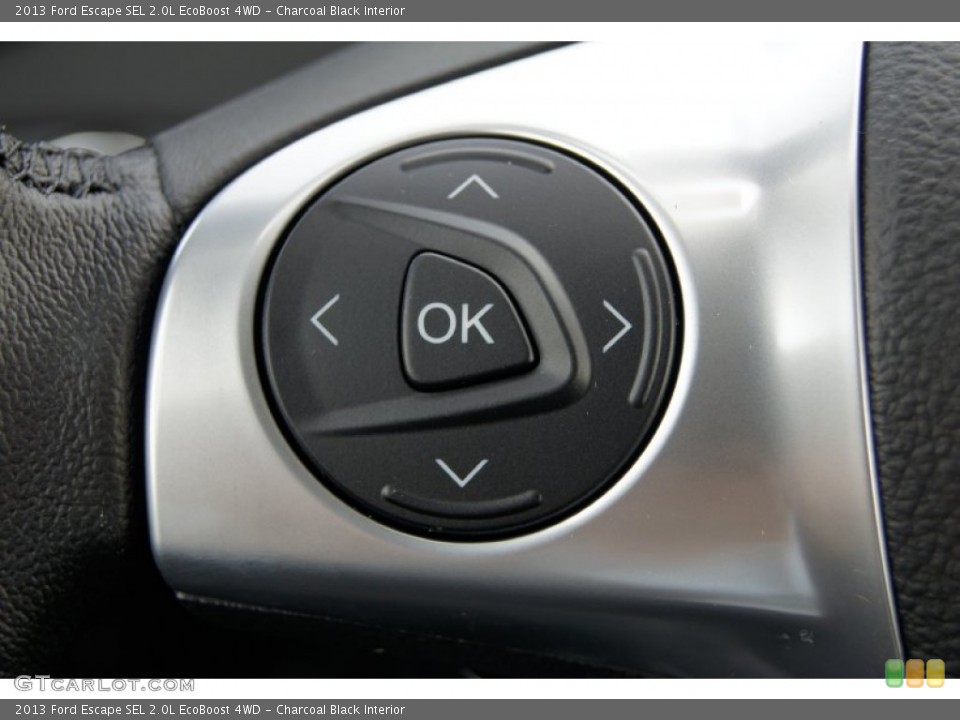 Charcoal Black Interior Controls for the 2013 Ford Escape SEL 2.0L EcoBoost 4WD #72392943