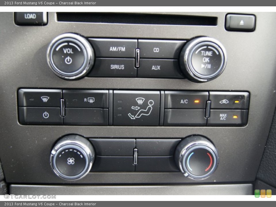 Charcoal Black Interior Controls for the 2013 Ford Mustang V6 Coupe #72393444