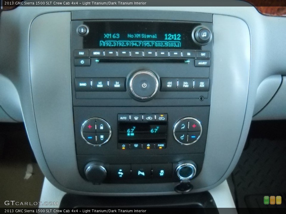 Light Titanium/Dark Titanium Interior Controls for the 2013 GMC Sierra 1500 SLT Crew Cab 4x4 #72393675