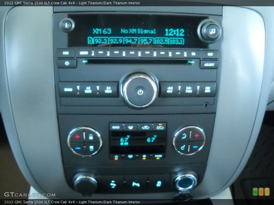Light Titanium/Dark Titanium Interior Controls for the 2013 GMC Sierra 1500 SLT Crew Cab 4x4 #72393681