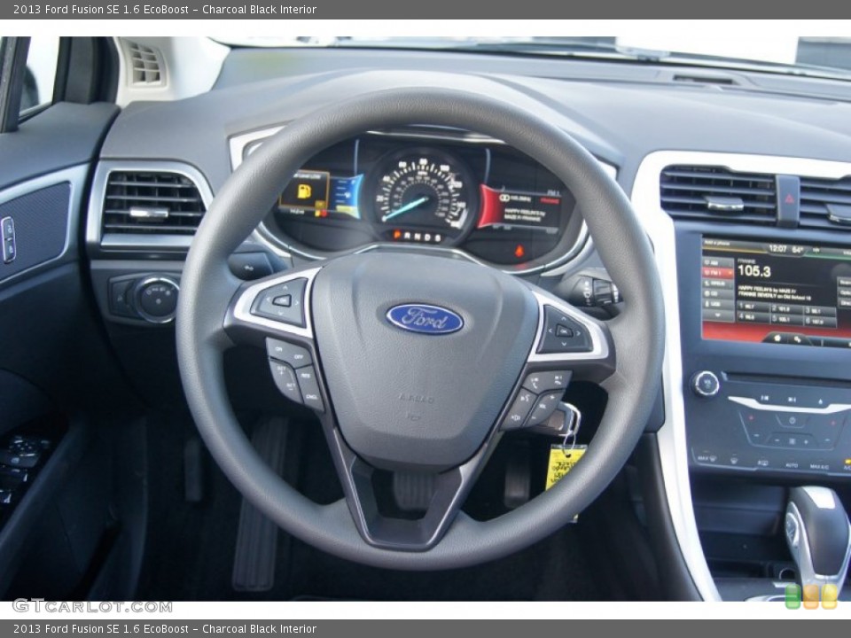 Charcoal Black Interior Steering Wheel for the 2013 Ford Fusion SE 1.6 EcoBoost #72393702