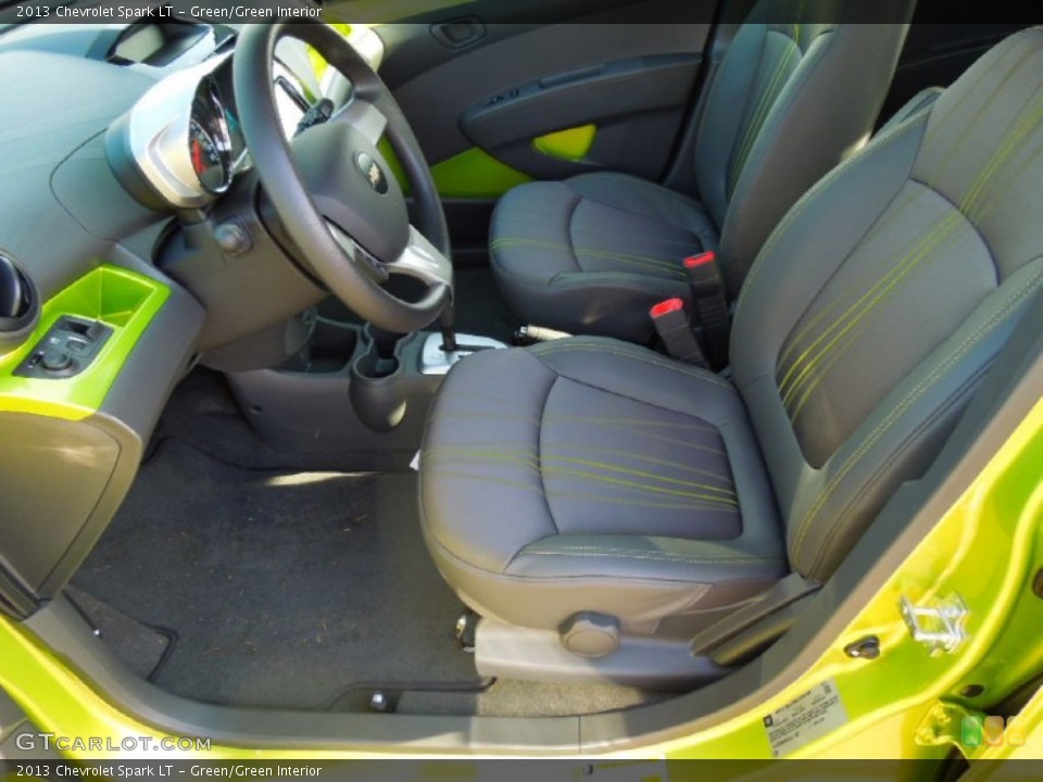 Green/Green Interior Front Seat for the 2013 Chevrolet Spark LT #72394404