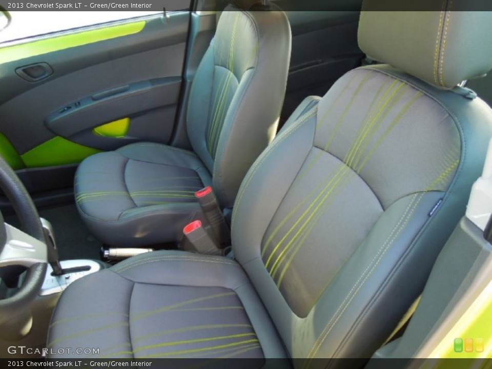 Green/Green Interior Front Seat for the 2013 Chevrolet Spark LT #72394413