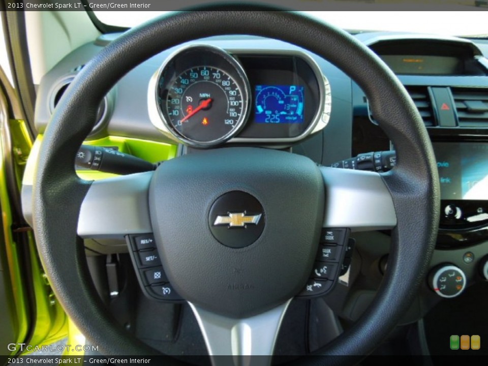 Green/Green Interior Steering Wheel for the 2013 Chevrolet Spark LT #72394479