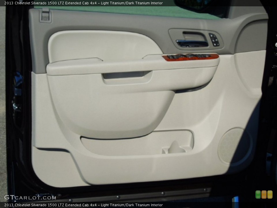 Light Titanium/Dark Titanium Interior Door Panel for the 2013 Chevrolet Silverado 1500 LTZ Extended Cab 4x4 #72395160