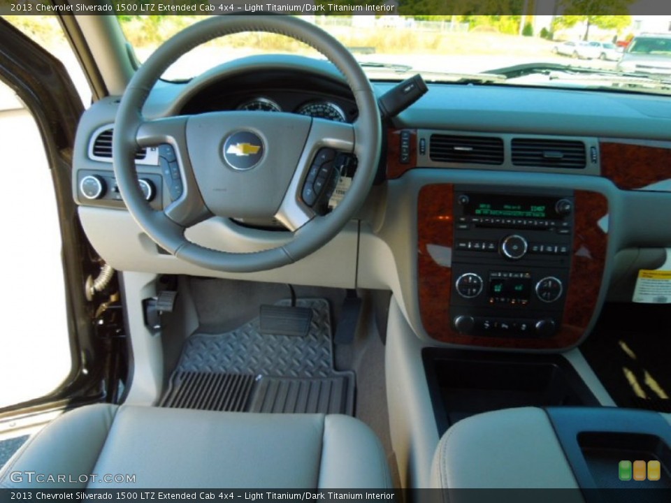 Light Titanium/Dark Titanium Interior Dashboard for the 2013 Chevrolet Silverado 1500 LTZ Extended Cab 4x4 #72395232