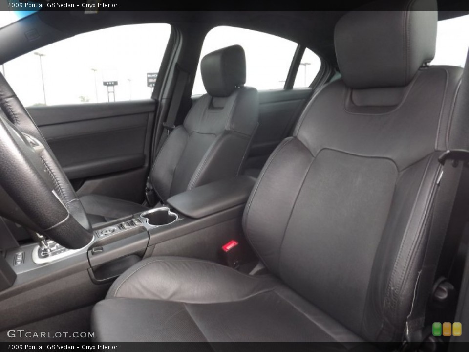 Onyx Interior Front Seat for the 2009 Pontiac G8 Sedan #72395240