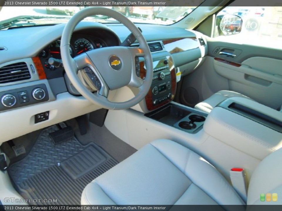Light Titanium/Dark Titanium Interior Prime Interior for the 2013 Chevrolet Silverado 1500 LTZ Extended Cab 4x4 #72395310