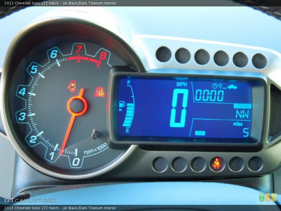 Jet Black/Dark Titanium Interior Gauges for the 2013 Chevrolet Sonic LTZ Hatch #72395574