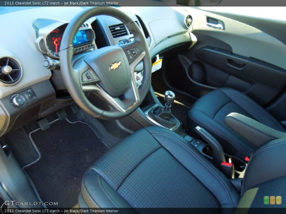 Jet Black/Dark Titanium Interior Prime Interior for the 2013 Chevrolet Sonic LTZ Hatch #72395640