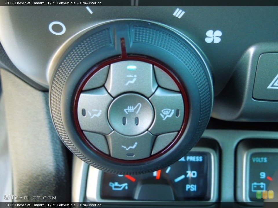 Gray Interior Controls for the 2013 Chevrolet Camaro LT/RS Convertible #72396063