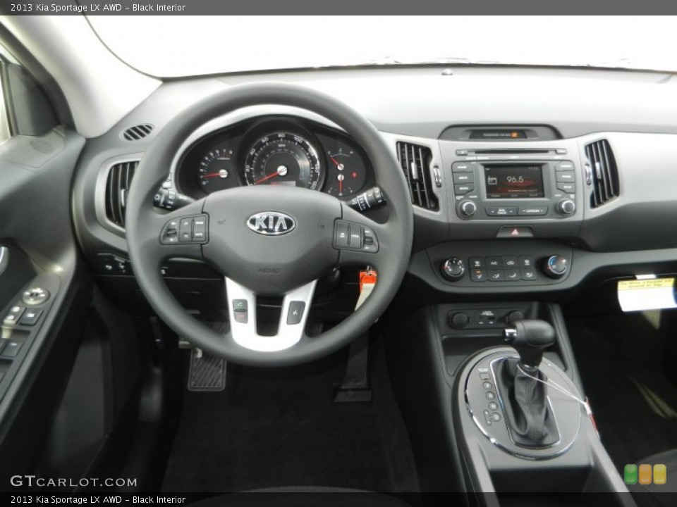 Black Interior Dashboard for the 2013 Kia Sportage LX AWD #72396933