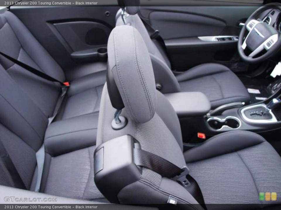 Black Interior Photo for the 2013 Chrysler 200 Touring Convertible #72399603