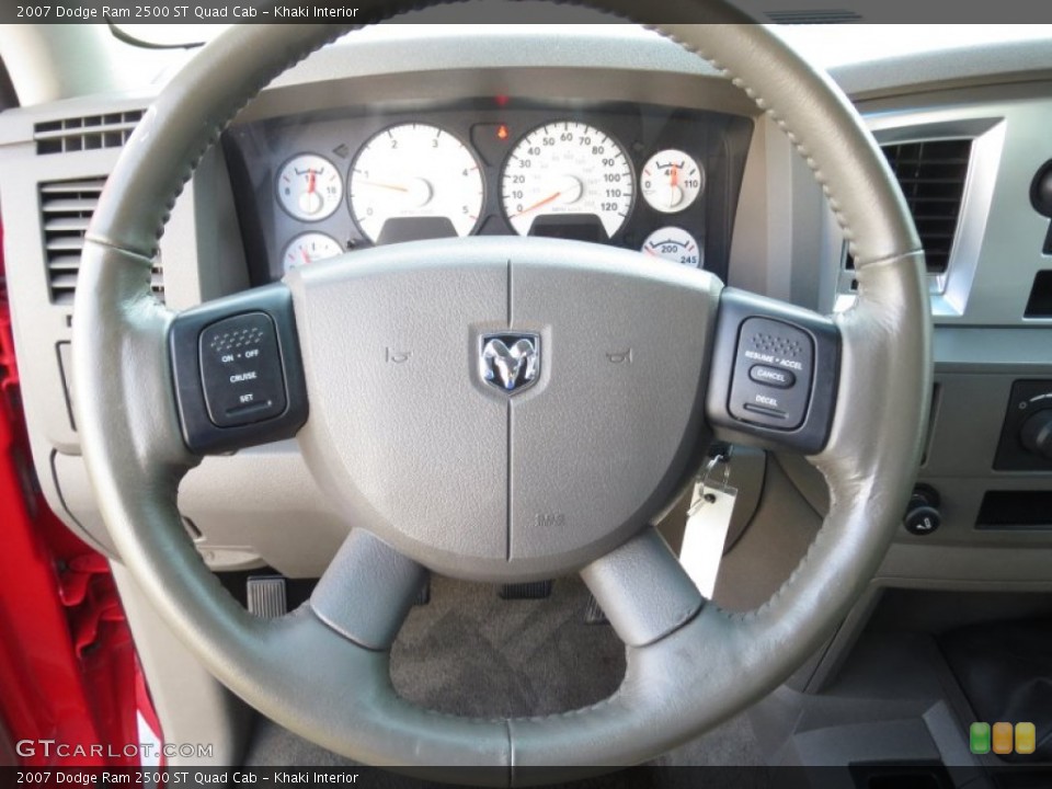 Khaki Interior Steering Wheel for the 2007 Dodge Ram 2500 ST Quad Cab #72400118