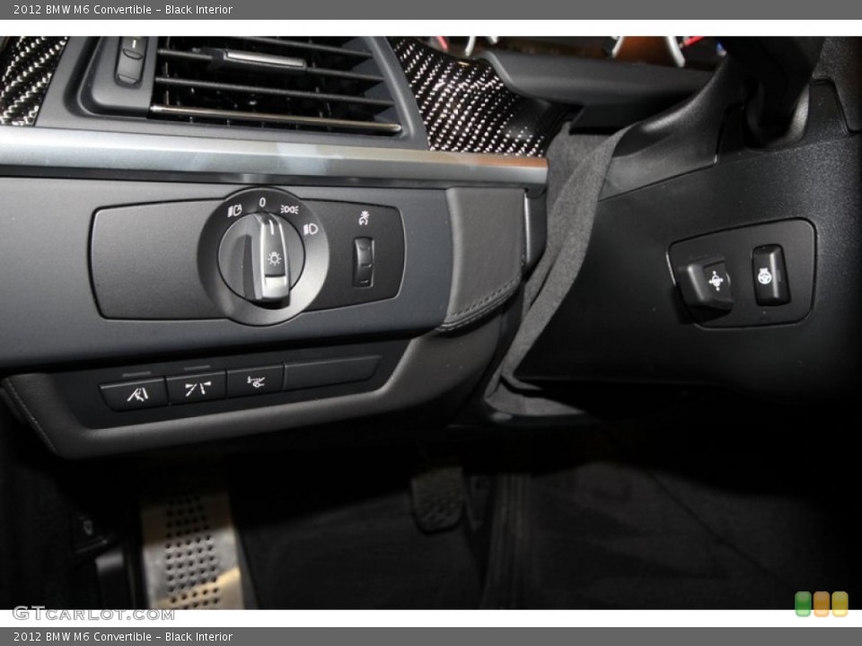 Black Interior Controls for the 2012 BMW M6 Convertible #72401601