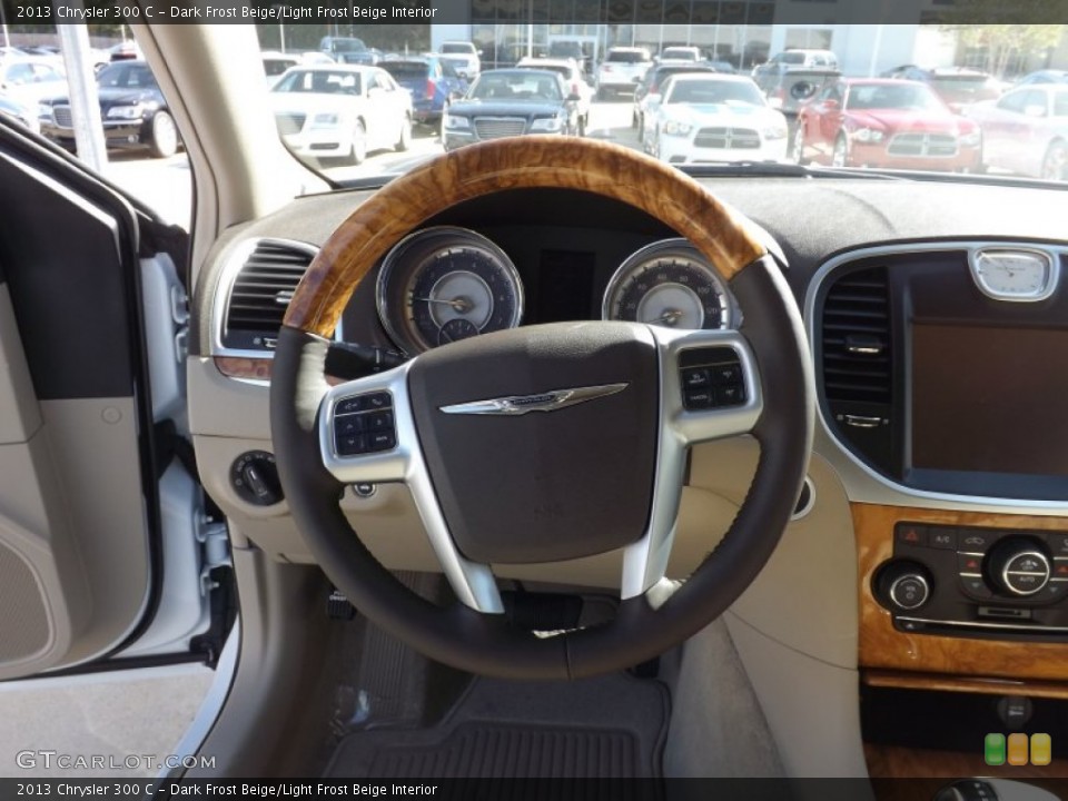 Dark Frost Beige/Light Frost Beige Interior Steering Wheel for the 2013 Chrysler 300 C #72402354