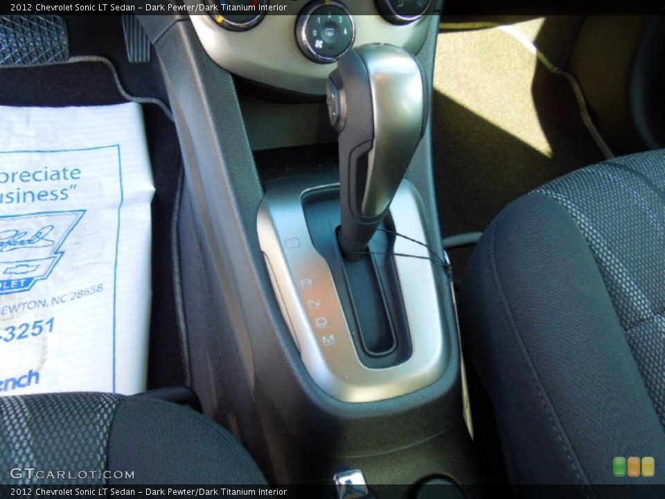 Dark Pewter/Dark Titanium Interior Transmission for the 2012 Chevrolet Sonic LT Sedan #72402902