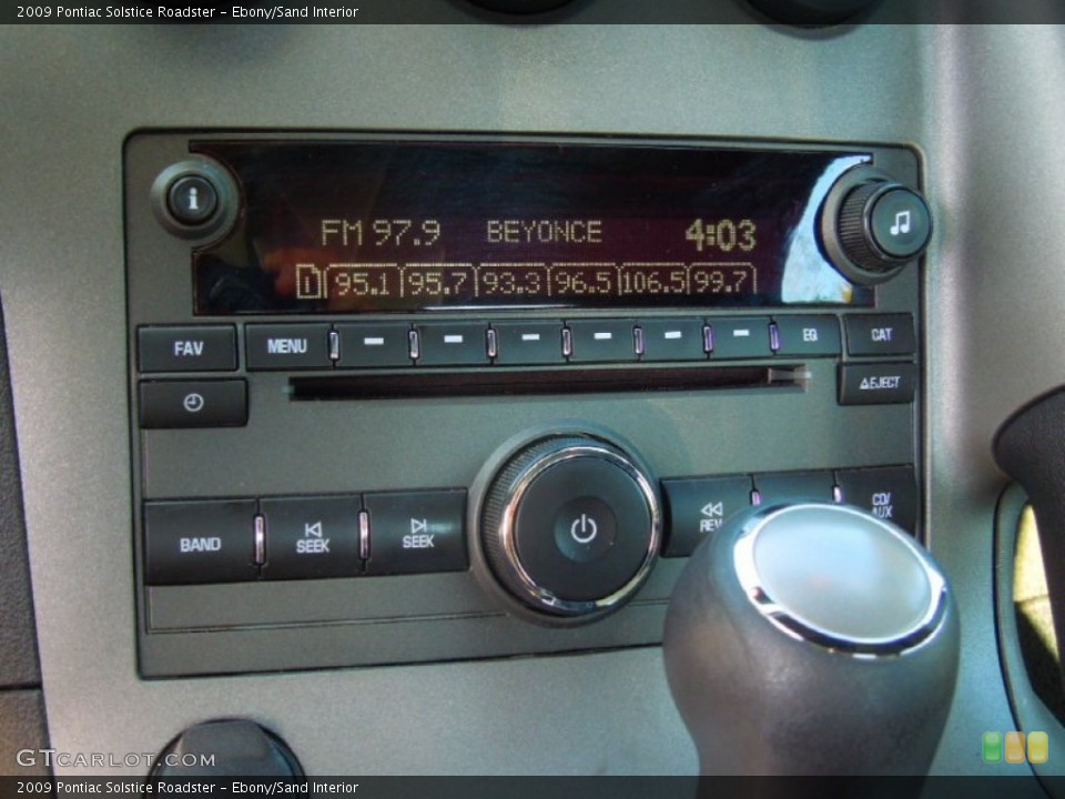 Ebony/Sand Interior Audio System for the 2009 Pontiac Solstice Roadster #72404309