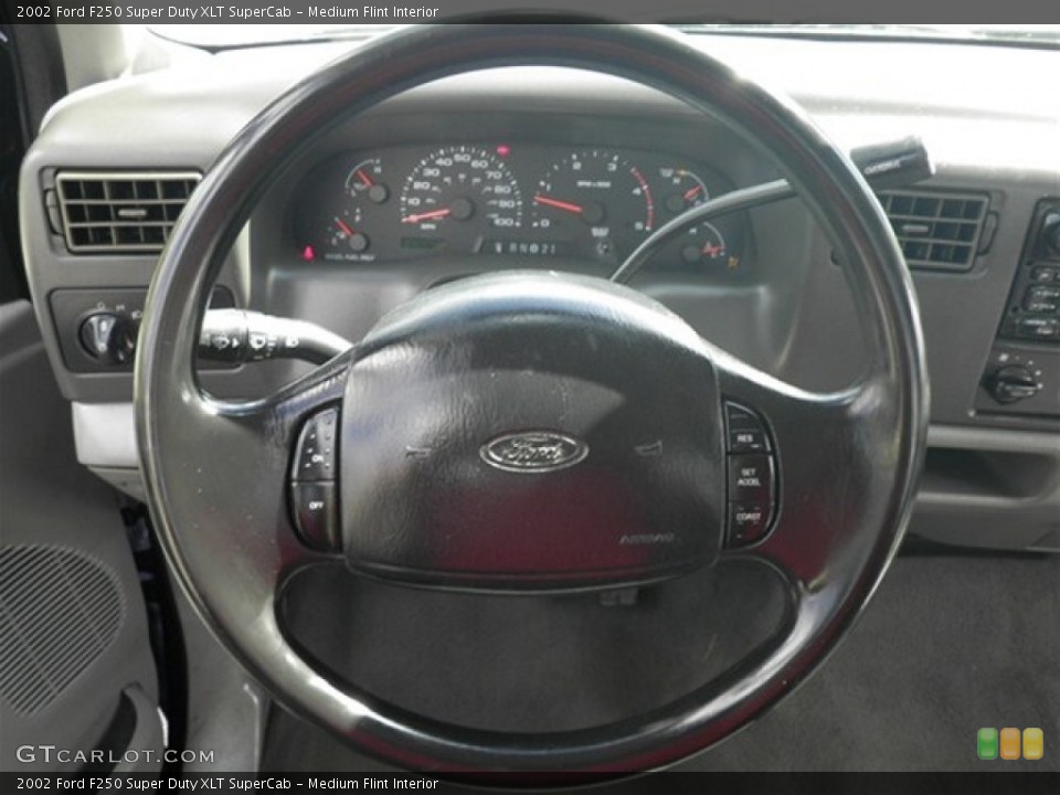 Medium Flint Interior Steering Wheel for the 2002 Ford F250 Super Duty XLT SuperCab #72404912