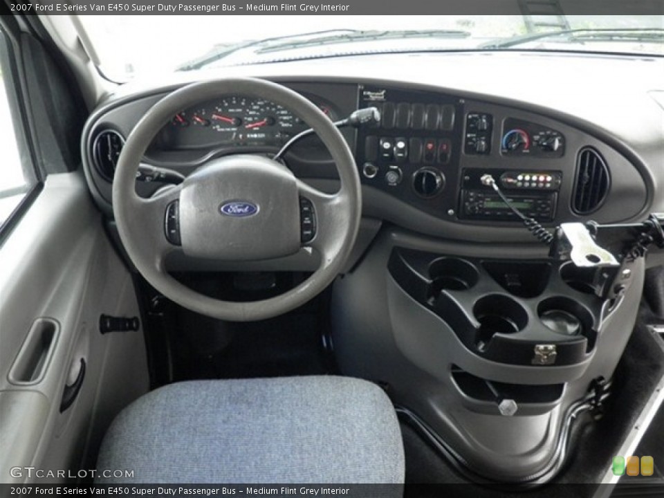 Medium Flint Grey Interior Dashboard for the 2007 Ford E Series Van E450 Super Duty Passenger Bus #72406187