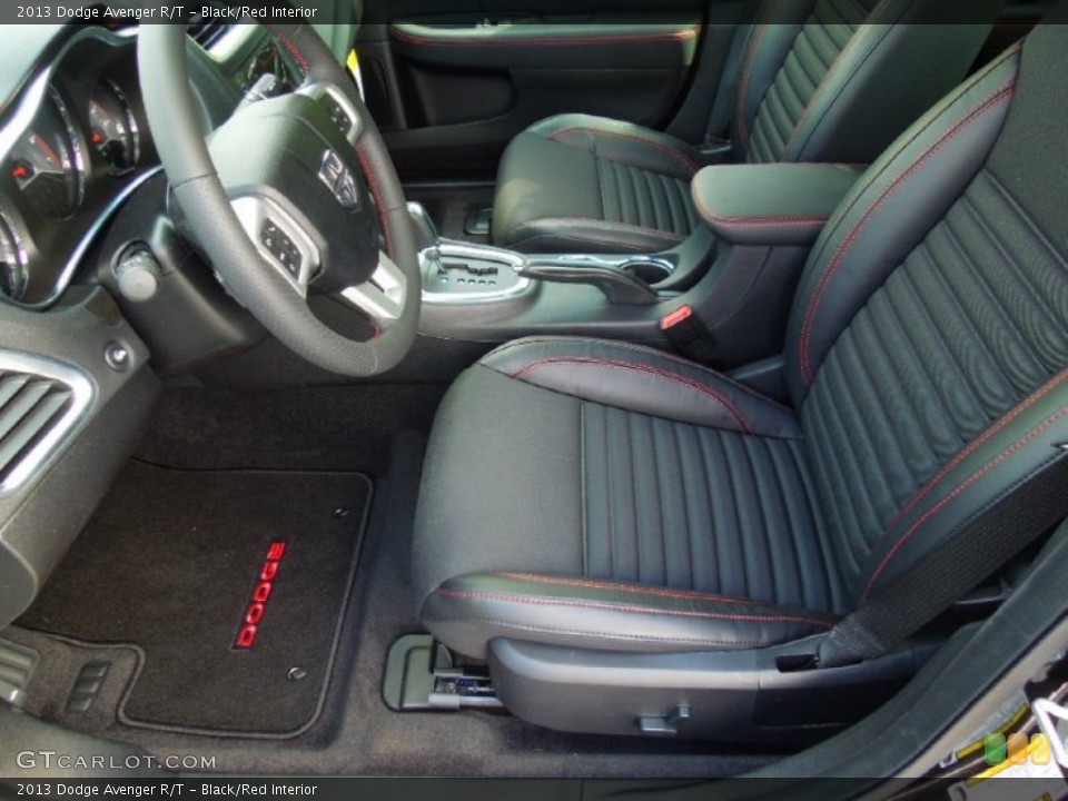 Black/Red Interior Photo for the 2013 Dodge Avenger R/T #72406396