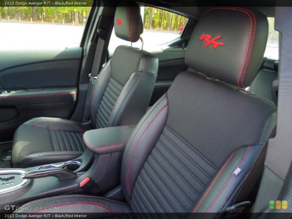 Black/Red Interior Front Seat for the 2013 Dodge Avenger R/T #72406424