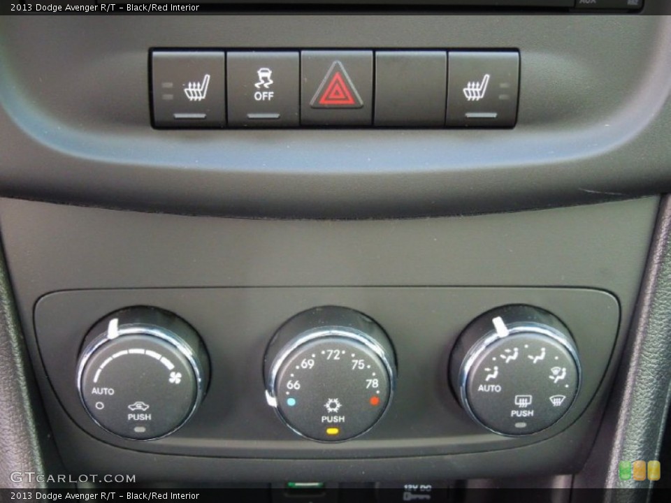 Black/Red Interior Controls for the 2013 Dodge Avenger R/T #72406592