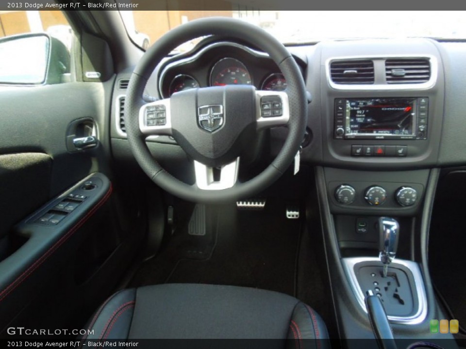 Black/Red Interior Dashboard for the 2013 Dodge Avenger R/T 72406712