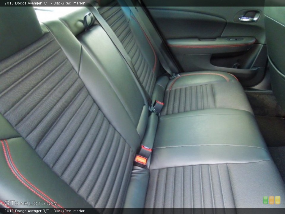 Black/Red Interior Rear Seat for the 2013 Dodge Avenger R/T #72406781