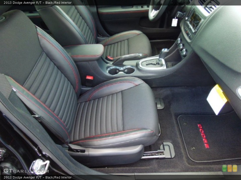Black/Red Interior Front Seat for the 2013 Dodge Avenger R/T #72406805