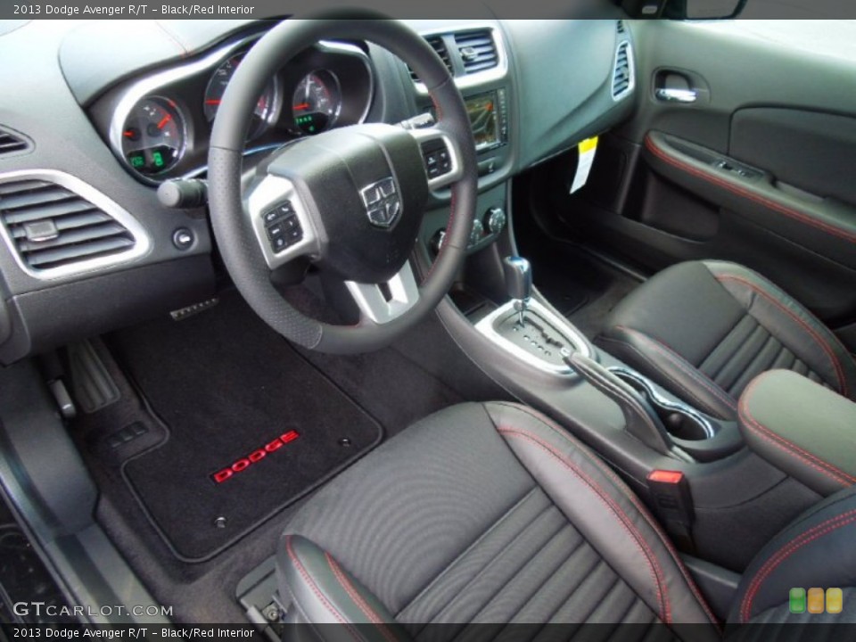 Black/Red 2013 Dodge Avenger Interiors