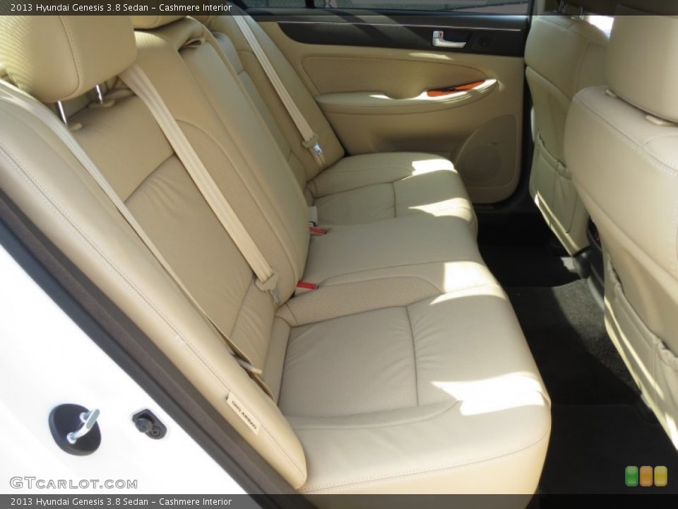 Cashmere Interior Rear Seat for the 2013 Hyundai Genesis 3.8 Sedan #72408179