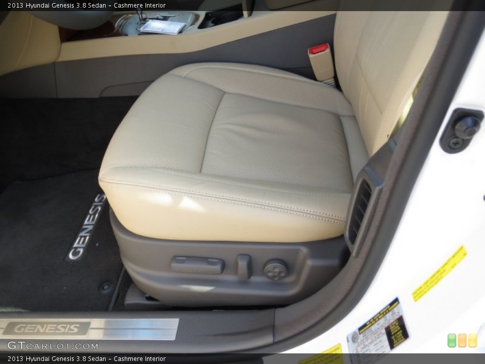 Cashmere Interior Front Seat for the 2013 Hyundai Genesis 3.8 Sedan #72408263