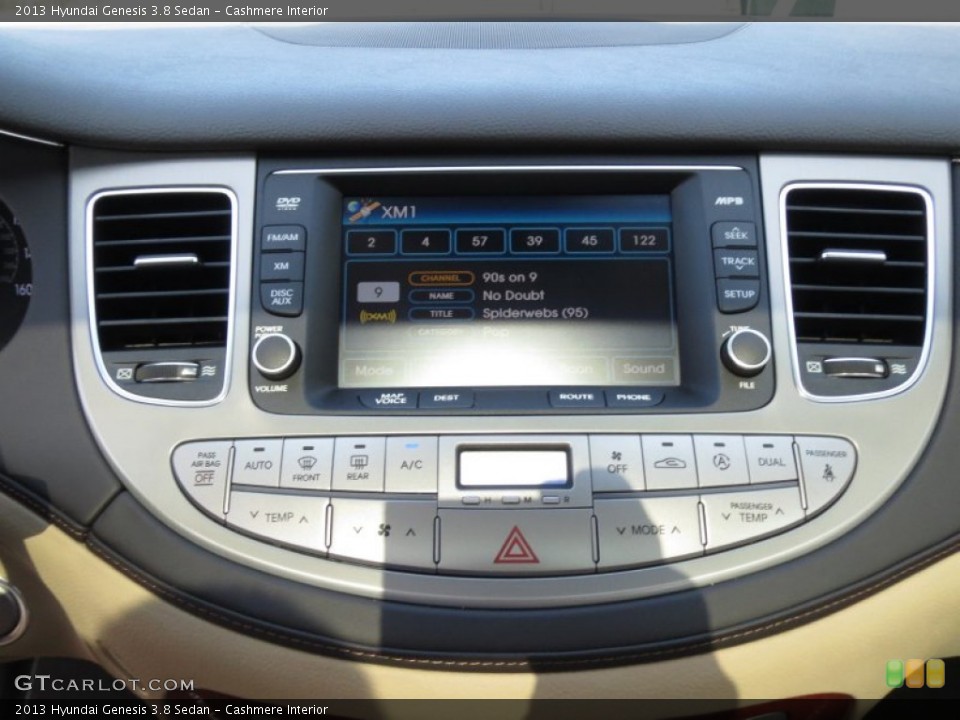 Cashmere Interior Controls for the 2013 Hyundai Genesis 3.8 Sedan #72408323