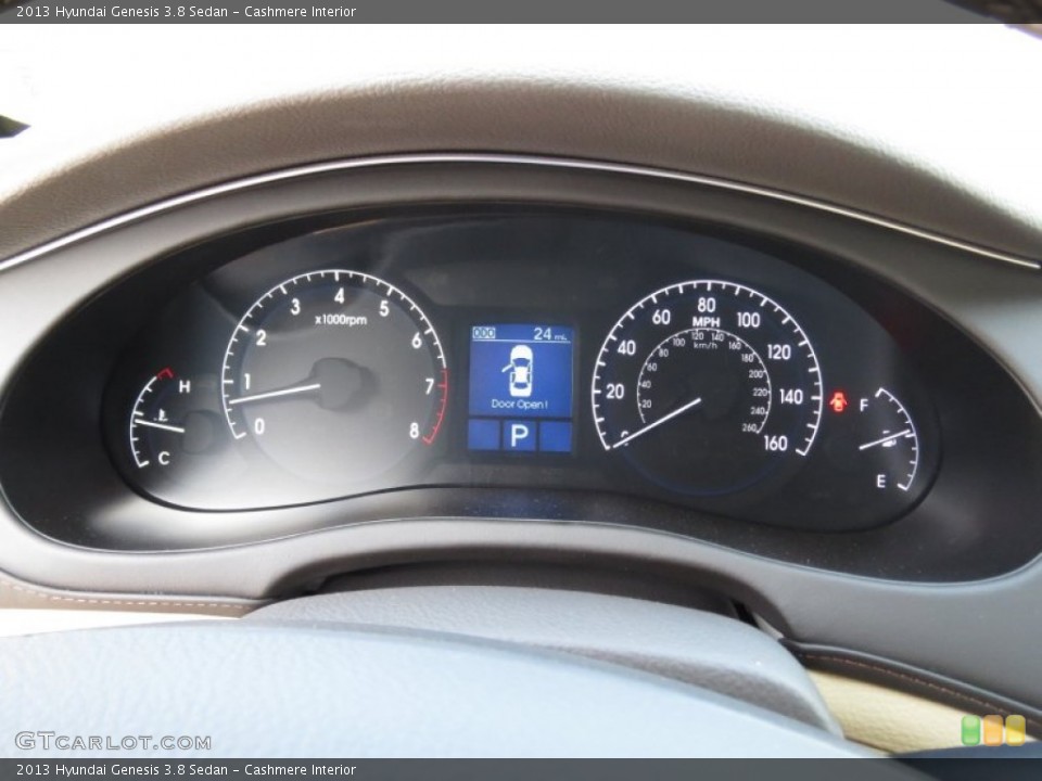 Cashmere Interior Gauges for the 2013 Hyundai Genesis 3.8 Sedan #72408422