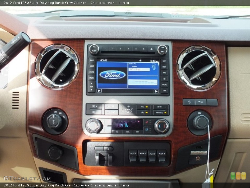 Chaparral Leather Interior Controls for the 2012 Ford F250 Super Duty King Ranch Crew Cab 4x4 #72408752