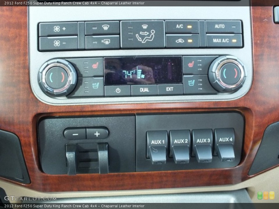 Chaparral Leather Interior Controls for the 2012 Ford F250 Super Duty King Ranch Crew Cab 4x4 #72408786