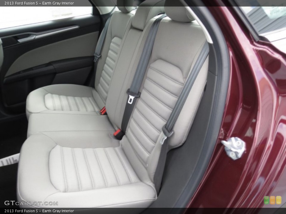 Earth Gray Interior Rear Seat for the 2013 Ford Fusion S #72409604