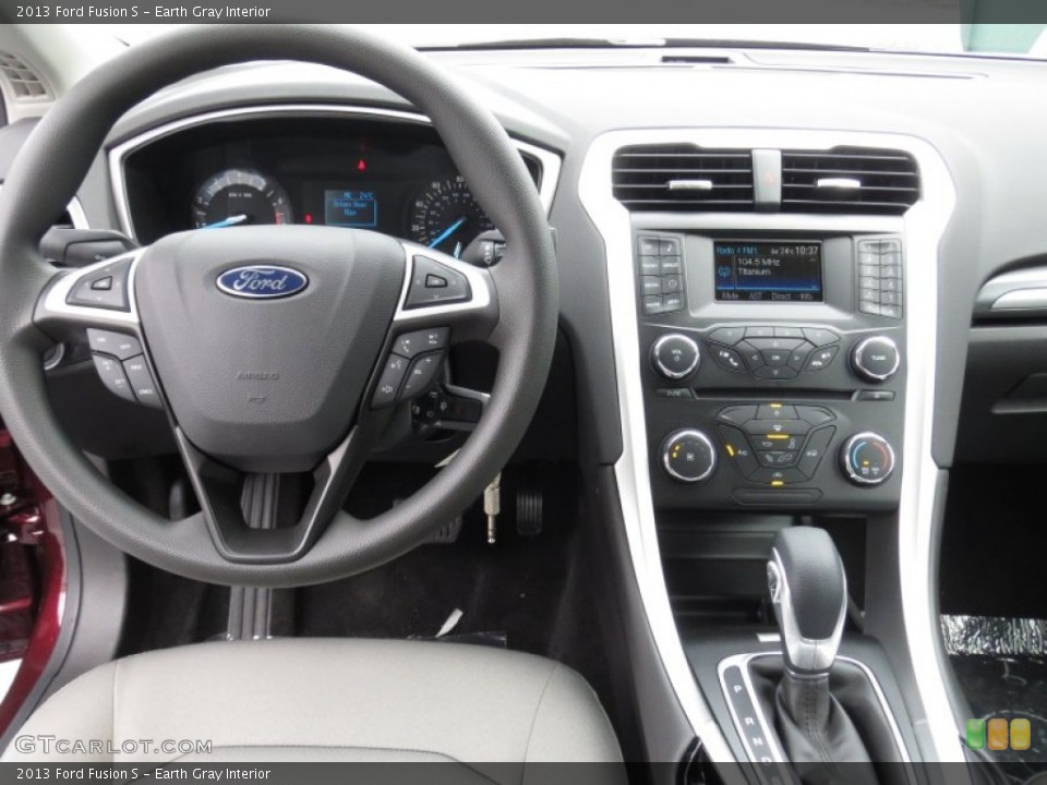 Earth Gray Interior Dashboard for the 2013 Ford Fusion S #72409709