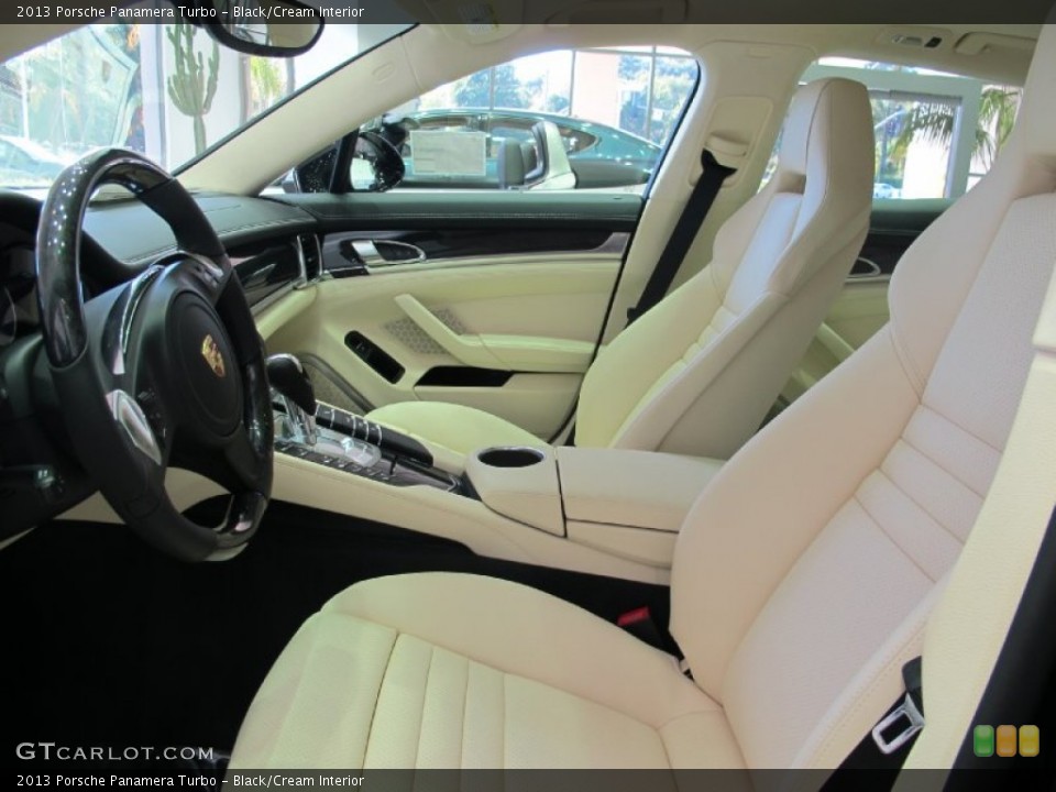 Black/Cream Interior Photo for the 2013 Porsche Panamera Turbo #72410324