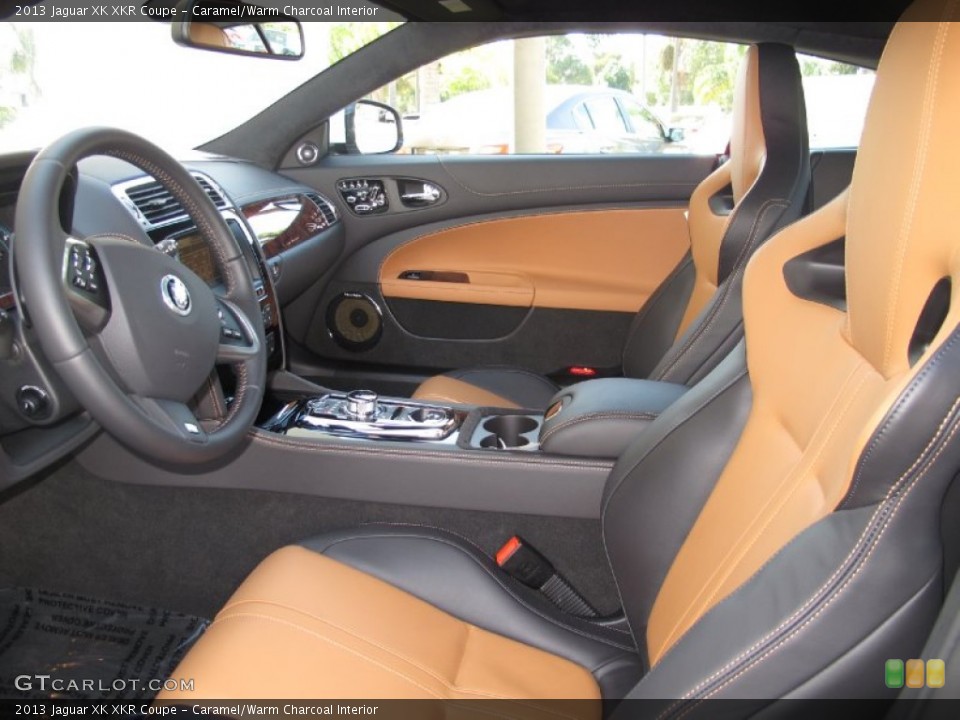 Caramel/Warm Charcoal Interior Photo for the 2013 Jaguar XK XKR Coupe #72410975