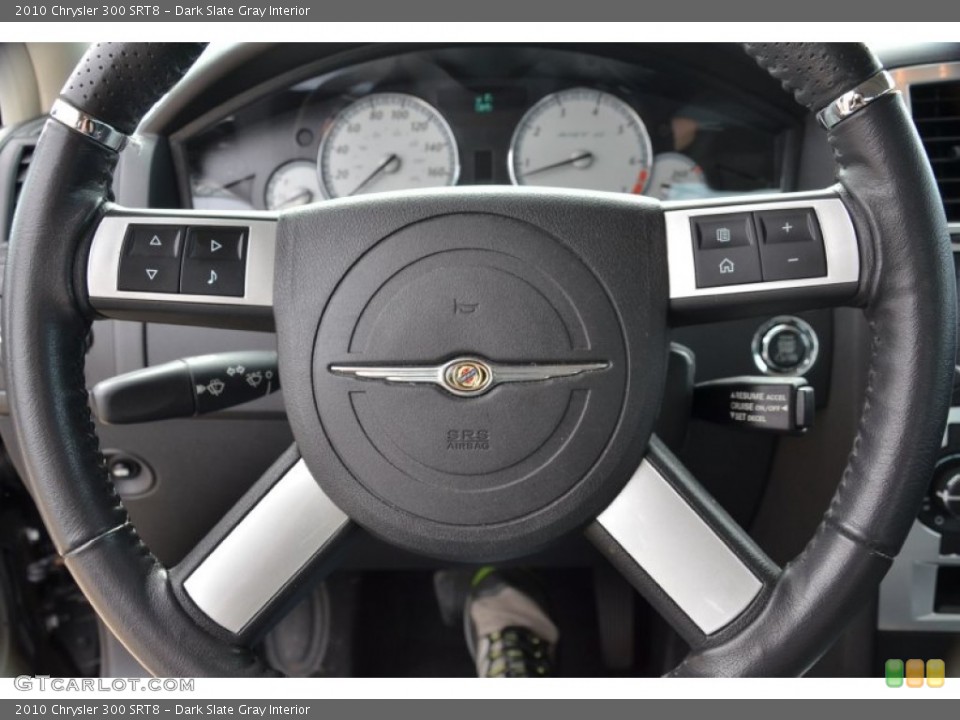Dark Slate Gray Interior Steering Wheel for the 2010 Chrysler 300 SRT8 #72415970