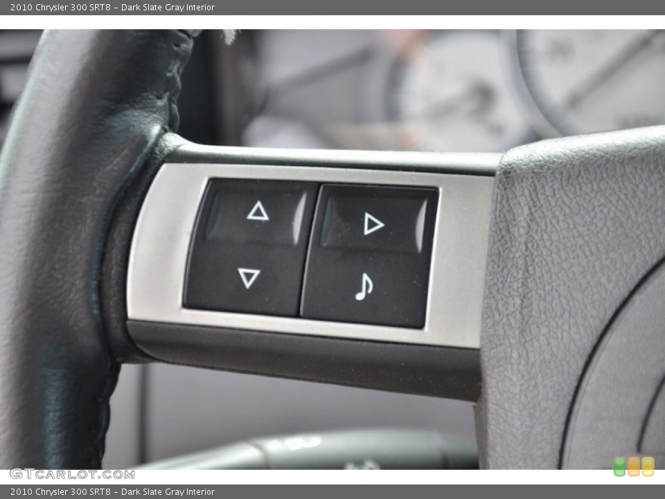 Dark Slate Gray Interior Controls for the 2010 Chrysler 300 SRT8 #72415991
