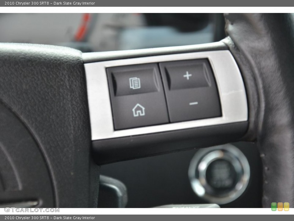 Dark Slate Gray Interior Controls for the 2010 Chrysler 300 SRT8 #72416009