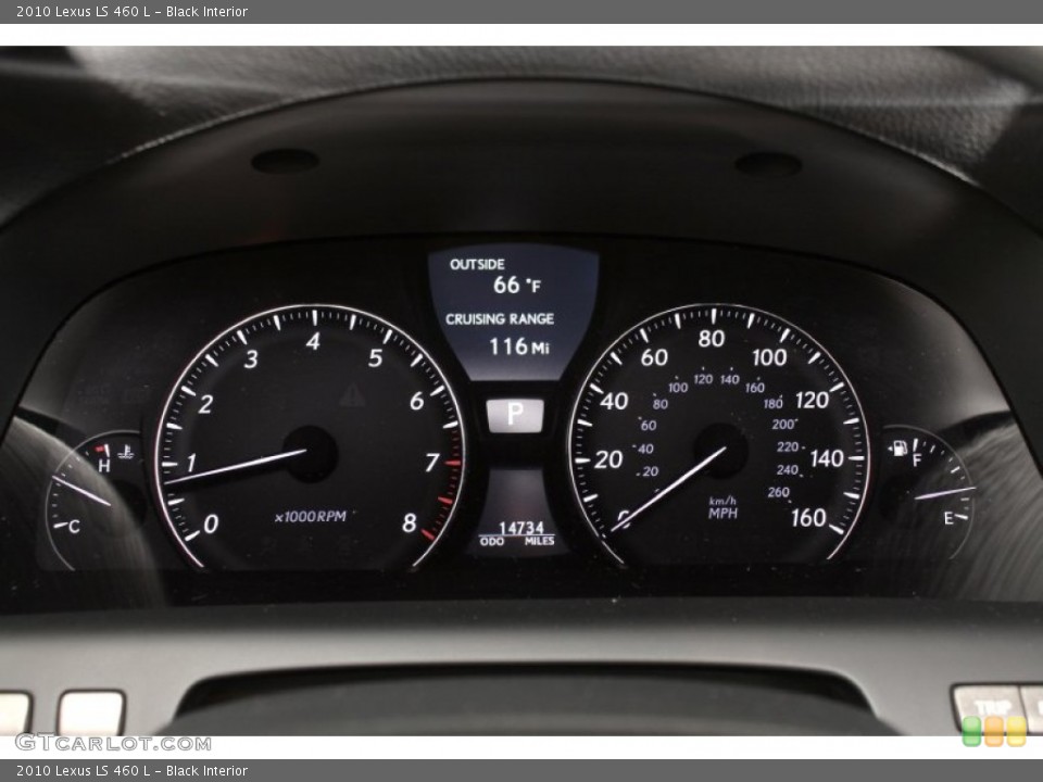 Black Interior Gauges for the 2010 Lexus LS 460 L #72416515