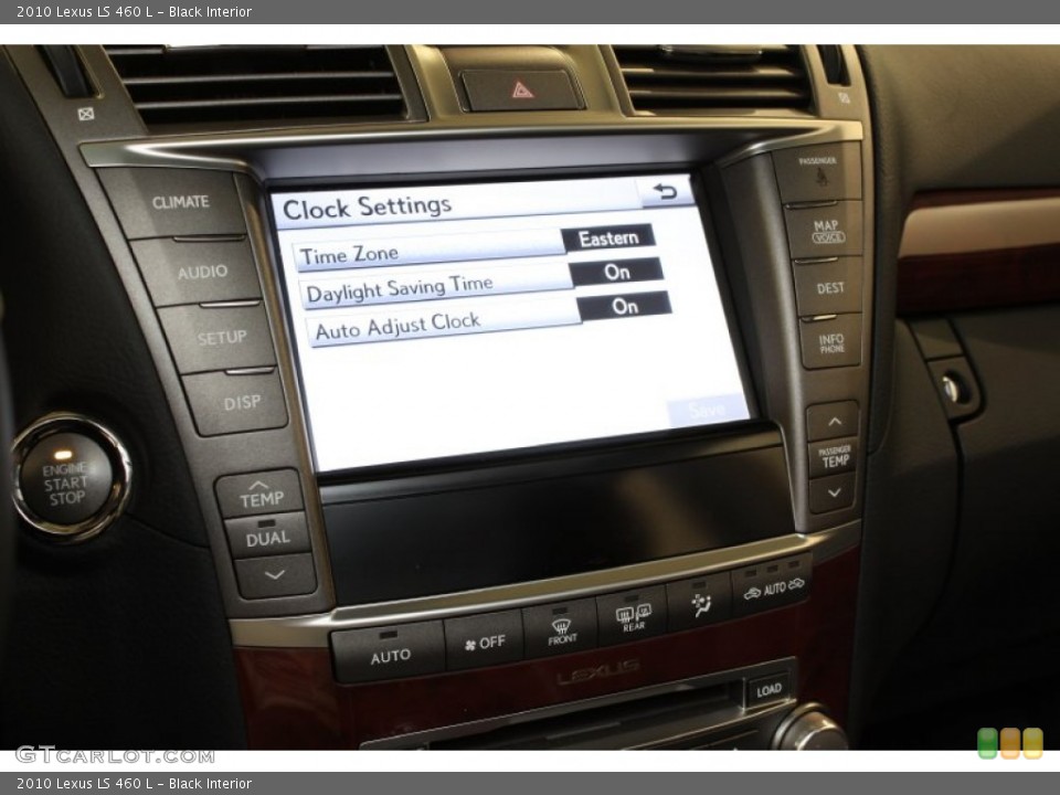 Black Interior Controls for the 2010 Lexus LS 460 L #72416720