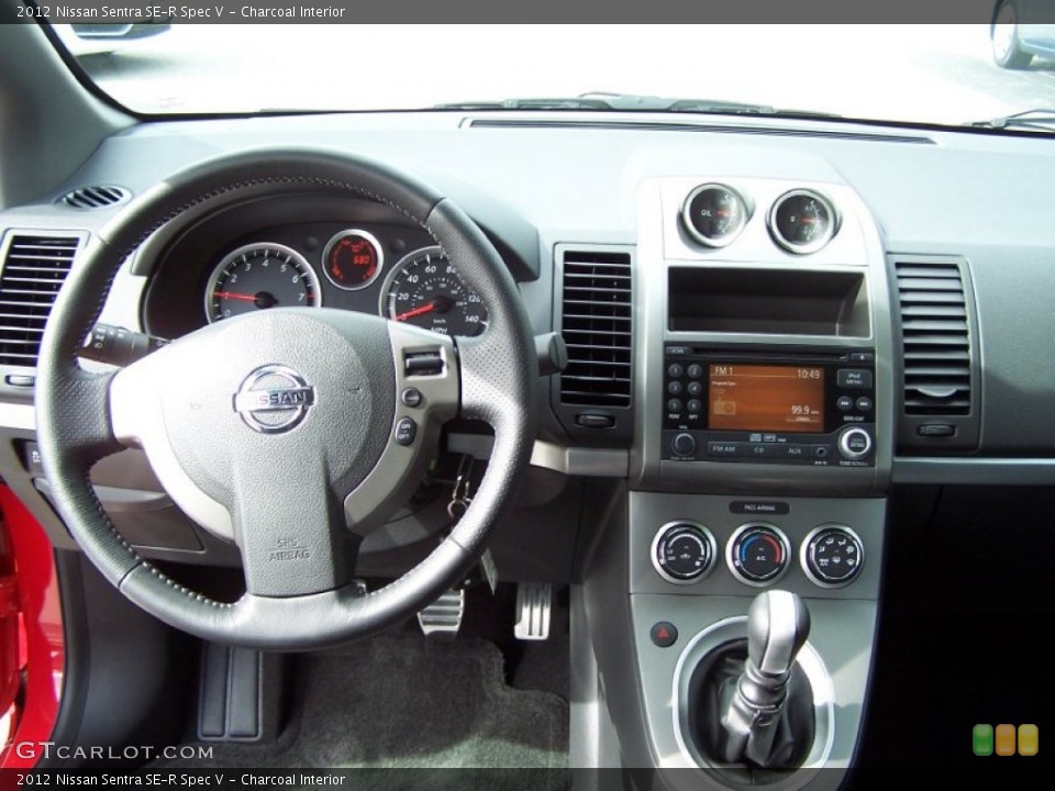 Charcoal Interior Dashboard for the 2012 Nissan Sentra SE-R Spec V #72416984