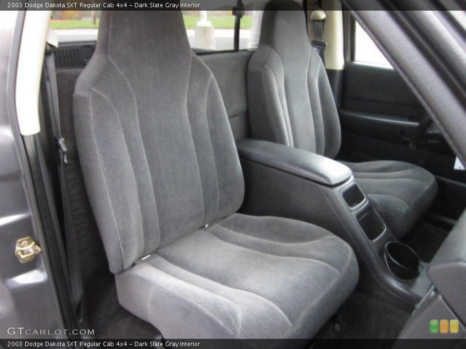 Dark Slate Gray Interior Front Seat for the 2003 Dodge Dakota SXT Regular Cab 4x4 #72417911