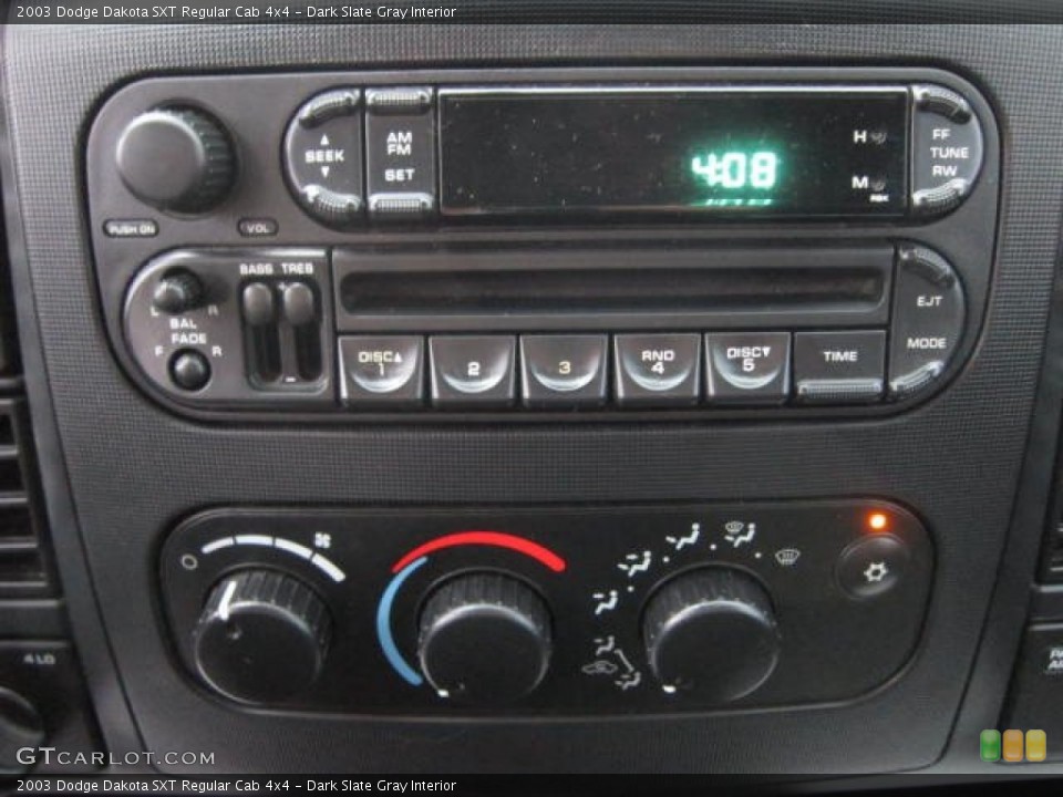 Dark Slate Gray Interior Audio System for the 2003 Dodge Dakota SXT Regular Cab 4x4 #72417968
